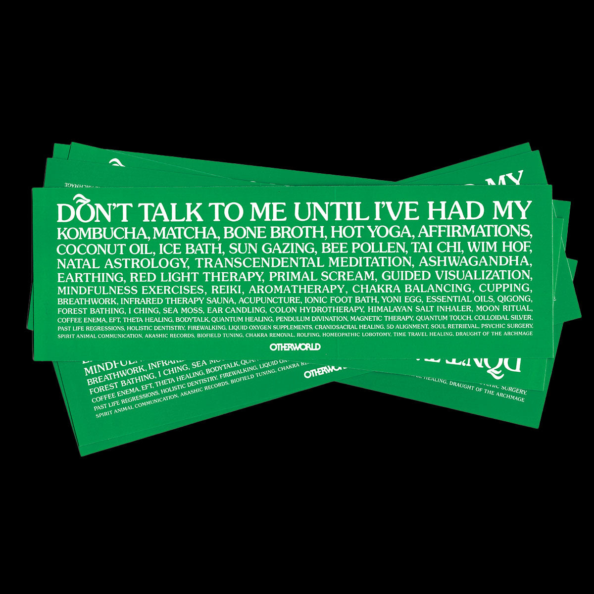 "Don't Talk To Me Until I've Had My" Sticker