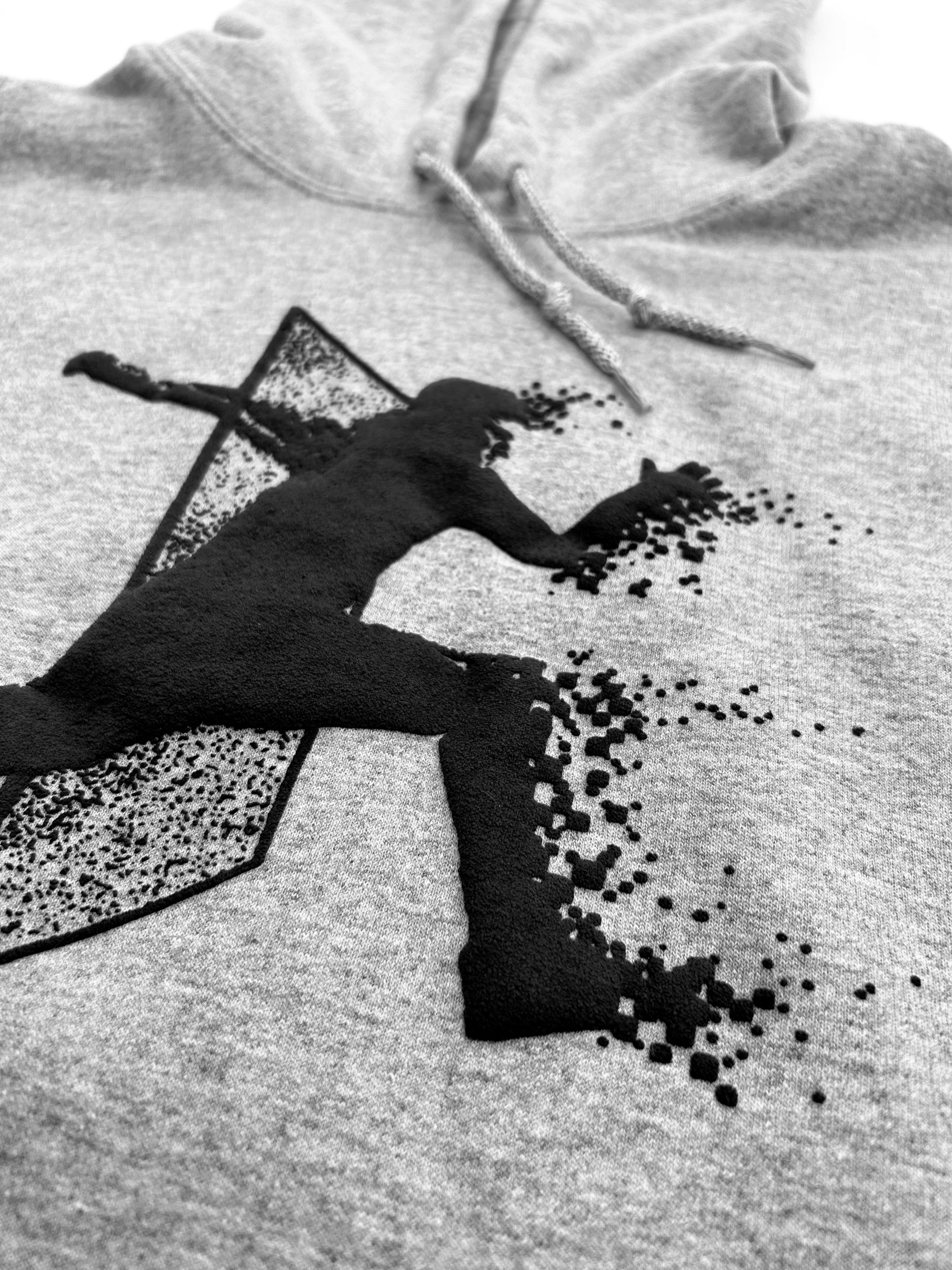 Otherworld Puff Print Hoodie - Heather Grey