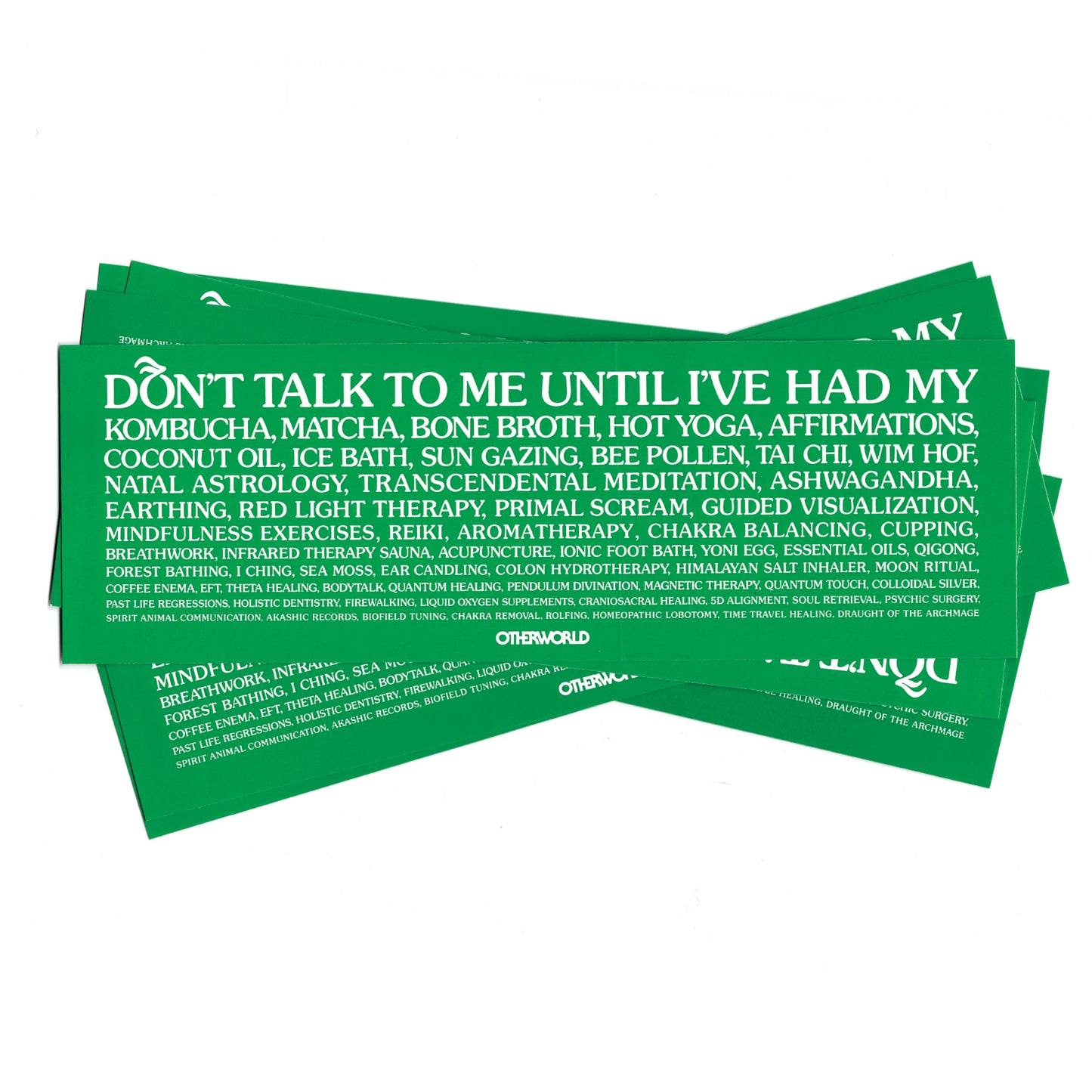 "Don't Talk To Me Until I've Had My" Sticker