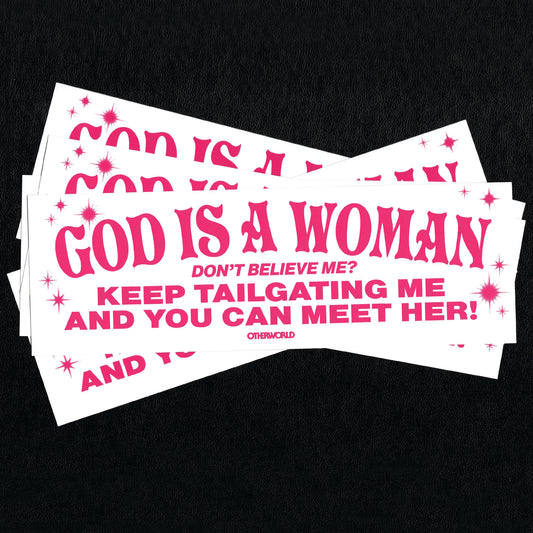 God is a Woman Sticker